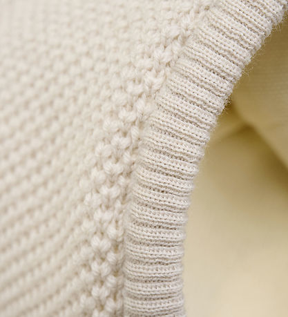 Huttelihut Elefanthue - Uld - 2-lags - Sand Melange m. Kvaster