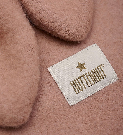 Huttelihut Elefanthue - Uldfleece - 1-lags - Burlwood m. Ører