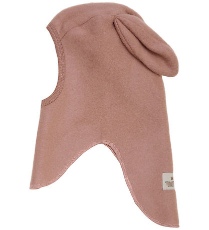 Huttelihut Elefanthue - Uldfleece - 1-lags - Burlwood m. Ører