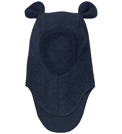Huttelihut Elefanthue - Uldfleece - 1-lags - Navy m. Ører