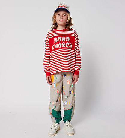 Bobo Choses Bluse - Stripes - Rød
