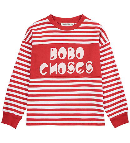 Bobo Choses Bluse - Stripes - Rød