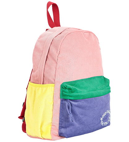 Bobo Choses Skoletaske - Fløjl - Color Block