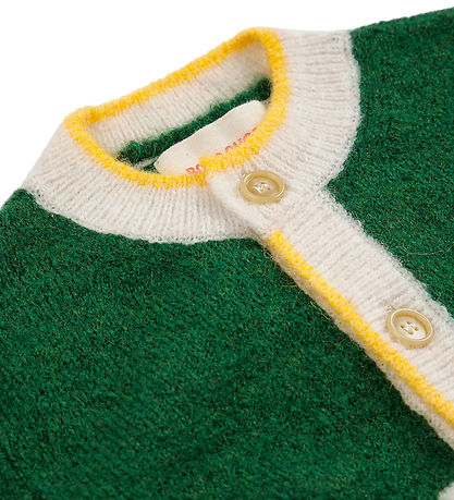 Bobo Choses Cardigan - Strik - Uld - Kaleidoscope jacquard - Grø