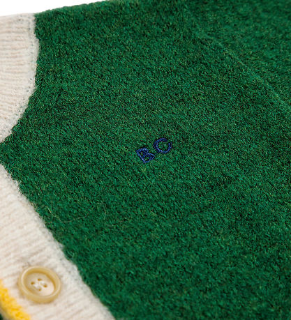 Bobo Choses Cardigan - Strik - Uld - Kaleidoscope jacquard - Grø