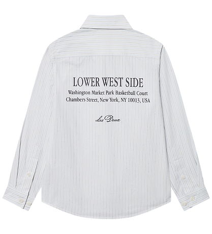 Les Deux Skjorte - Kent Print Stripe - Xenon Blue