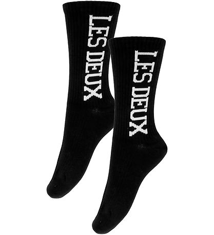 Les Deux Strømper - 2-pak - Vertigo Rib - Black