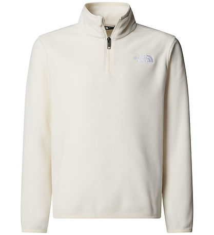 The North Face Fleecetrøje - Glacier - 1/4 Zip - White Dune