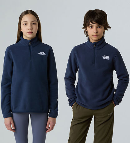 The North Face Fleecetrøje - Glacier - 1/4 Zip - Summit Navy