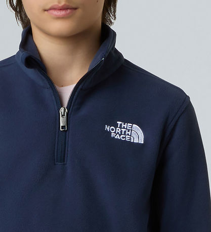 The North Face Fleecetrøje - Glacier - 1/4 Zip - Summit Navy