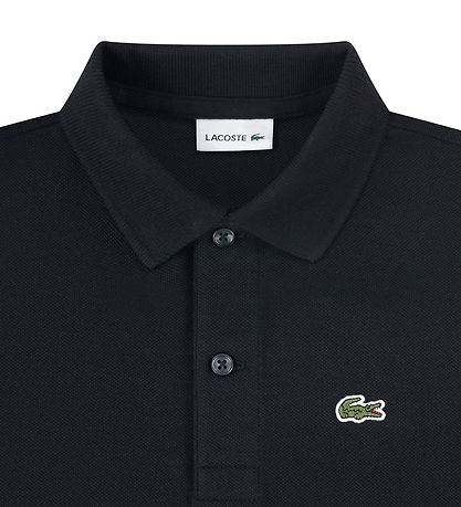Lacoste Polo - Piqué - Sort