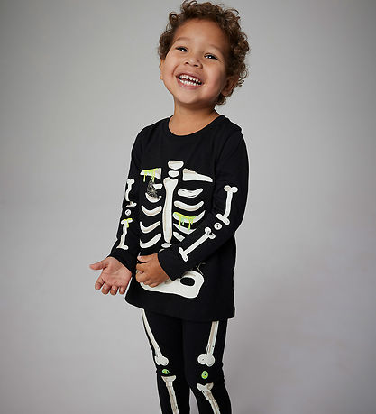 Name It Nattøj - 2-delt - Glow In The Dark  - NmnOwen - Black/Le