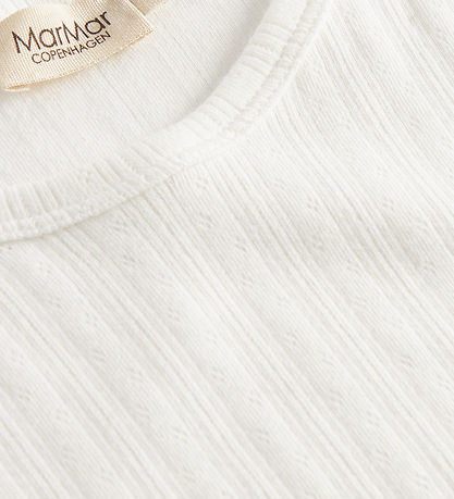 MarMar Nattøj - Gentle White m. Hulmønster