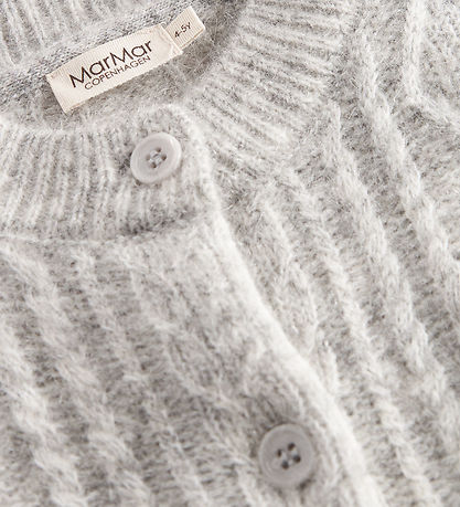 MarMar Cardigan - Uld - Morning Dew Mel.ange