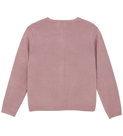Creamie Cardigan - Pointelle - Woodrose