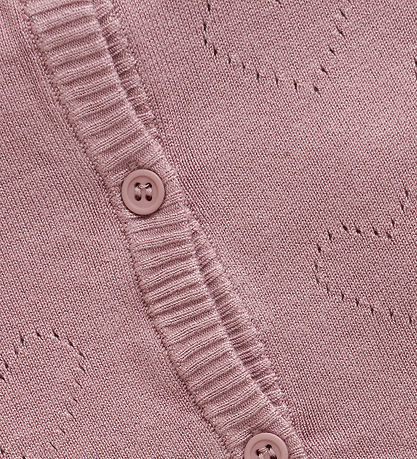 Creamie Cardigan - Pointelle - Woodrose
