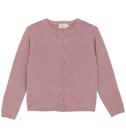 Creamie Cardigan - Pointelle - Woodrose