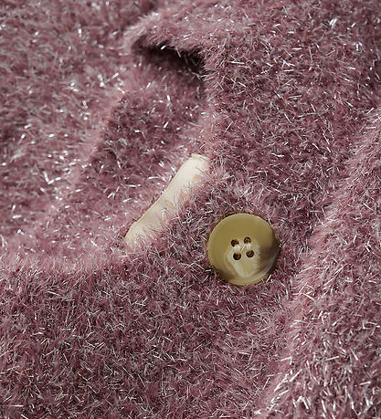 Creamie Cardigan - Strik - Glitter - Crushed Berry