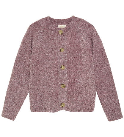 Creamie Cardigan - Strik - Glitter - Crushed Berry