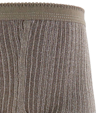 MP Strømpebukser - Viskose/Bambus - Glitter - Brown Sienna