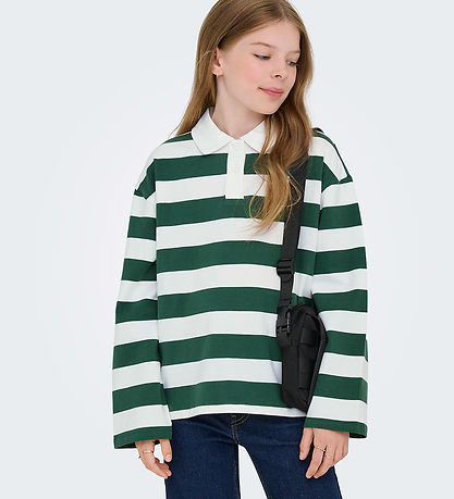 Kids Only Bluse - KogRuby - PineNeedle/Cloud Dancer