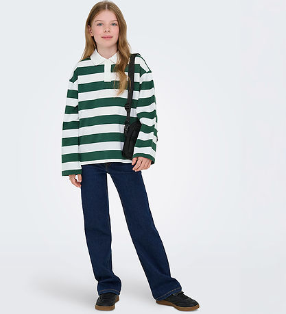 Kids Only Bluse - KogRuby - PineNeedle/Cloud Dancer