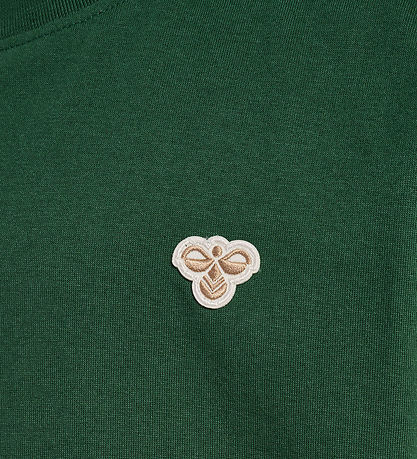 Hummel T-shirt - HmlJR - Mørkegrøn m. Logo