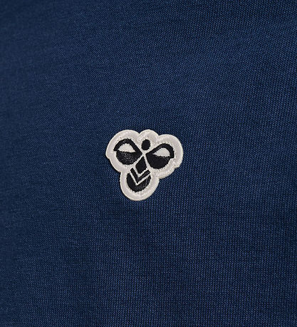 Hummel T-shirt - HmlJR Archive - Dress Blues m. Logo