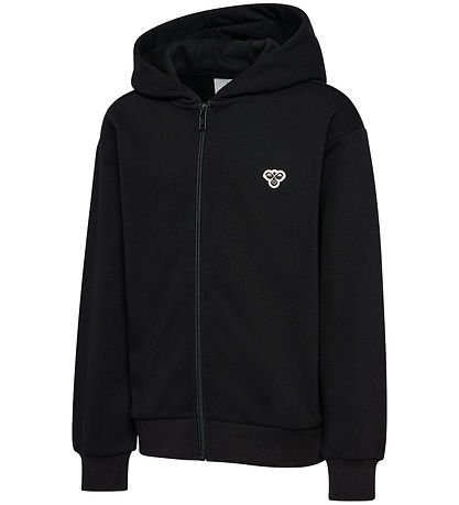 Hummel Cardigan - hmlJR Loose Zip - Sort m. Logo