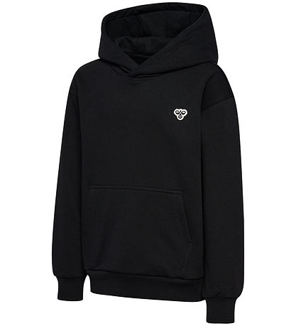 Hummel Hættetrøje - HmlJR - Sort m. Logo
