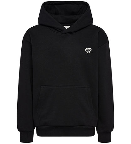 Hummel Hættetrøje - HmlJR - Sort m. Logo