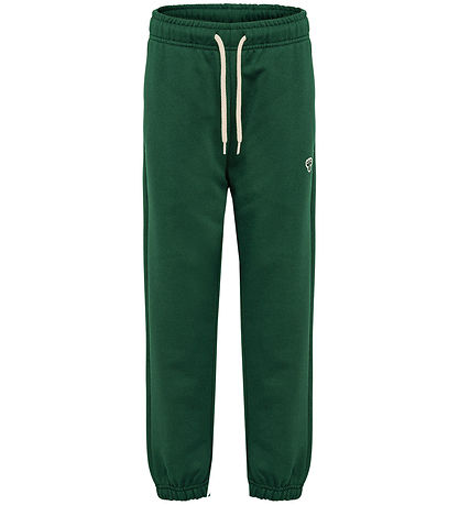 Hummel Sweatpants - HmlJR - Mørkegrøn m. Logo