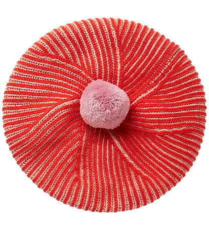 MarMar Baret - Strik - Uld/Bomuld - Alexo - Tomato Stripe