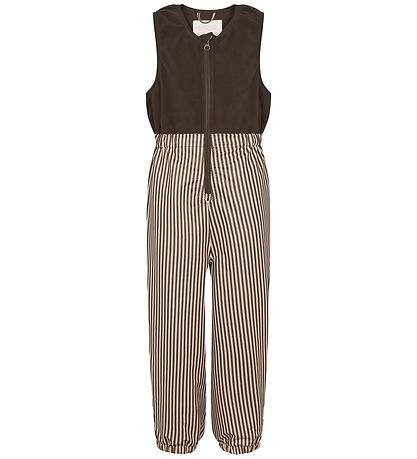 MarMar Regntøj m Fleece - PU - Obo - Brown Stripe