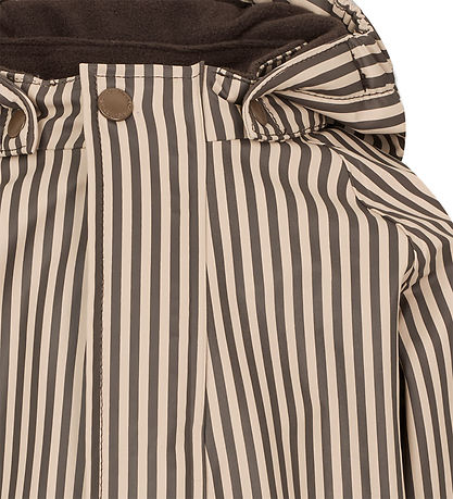 MarMar Regndragt m Fleece - PU - Orion - Brown Stripe