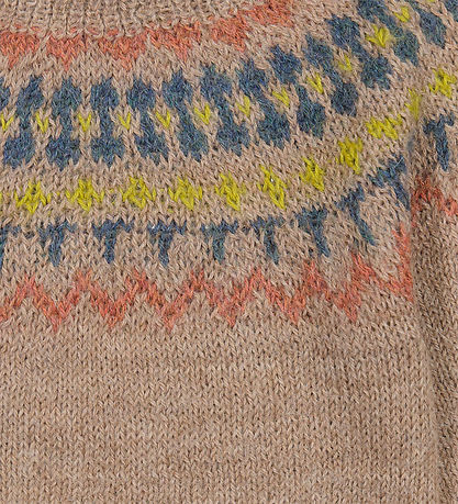 MarMar Bluse - Uld - Tuso - Brun/Multifarvet