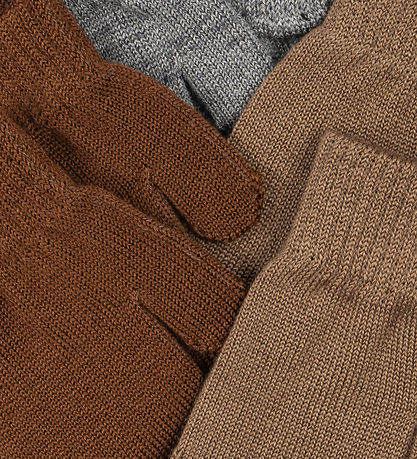 Konges Sløjd Luffer - Uld/Akryl - Filla - 3-pak - Grey Melange/B