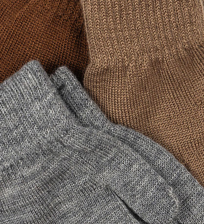 Konges Sløjd Handsker - Uld/Akryl - Filla - 3-pak - Grey Melange