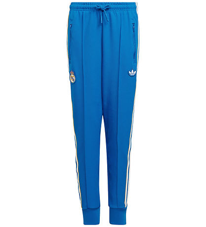adidas Originals Bukser - Real Madrid - Blue Bird/Hvid