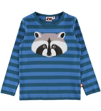 DYR-Cph Bluse - Dyrroar - Slate/Warm Blue Vaskebjørn