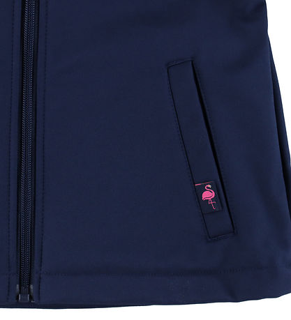 DYR-Cph Softshelljakke - Dyrevild - Navy Flamingo