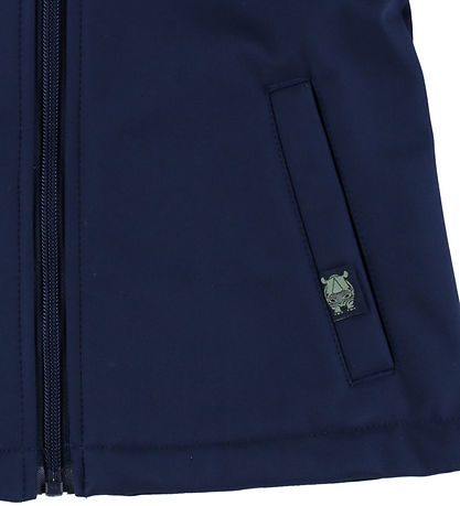DYR-Cph Softshelljakke - Dyrevild - Navy m. Næsehorn