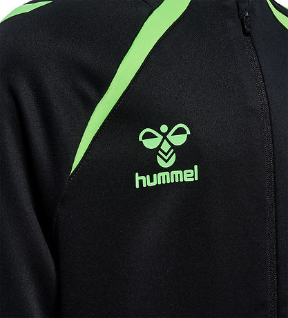 Hummel Cardigan - hmlLead 2.0 Track - Sort/Green Gecko