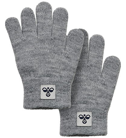 Hummel Handsker - 2-pak - Strik - HmlJr - Gråmeleret