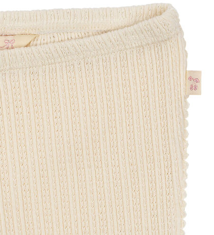 Konges Sløjd Bukser - Rib - Papin - Antique White m. Hulmønster
