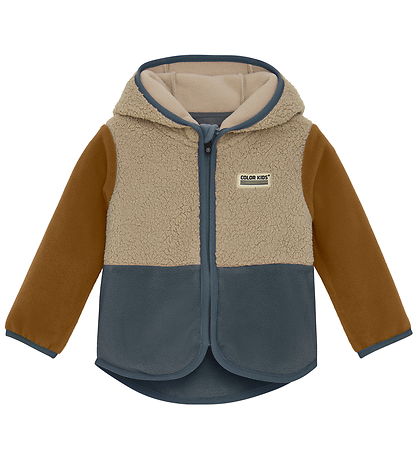 Color Kids Fleece Jakke - Baby Teddy - Stormy Weather