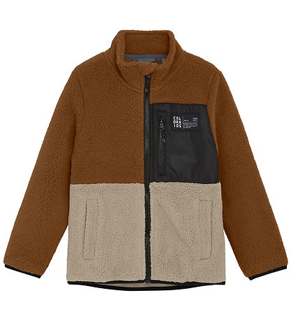 Color Kids Fleece Jakke - Nuthatch
