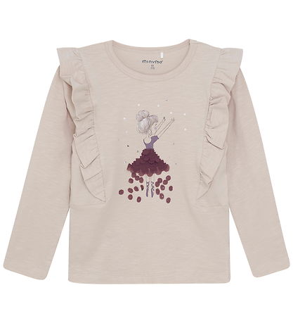 Minymo Bluse - Smoke Gray