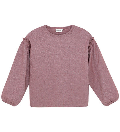 Minymo Bluse - Glitter - Rib - Rose Brown