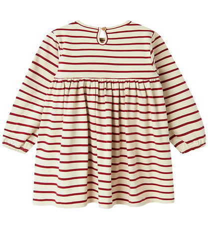 Lil' Atelier Kjole - NmfLima - Turtledove/Red Dahlia